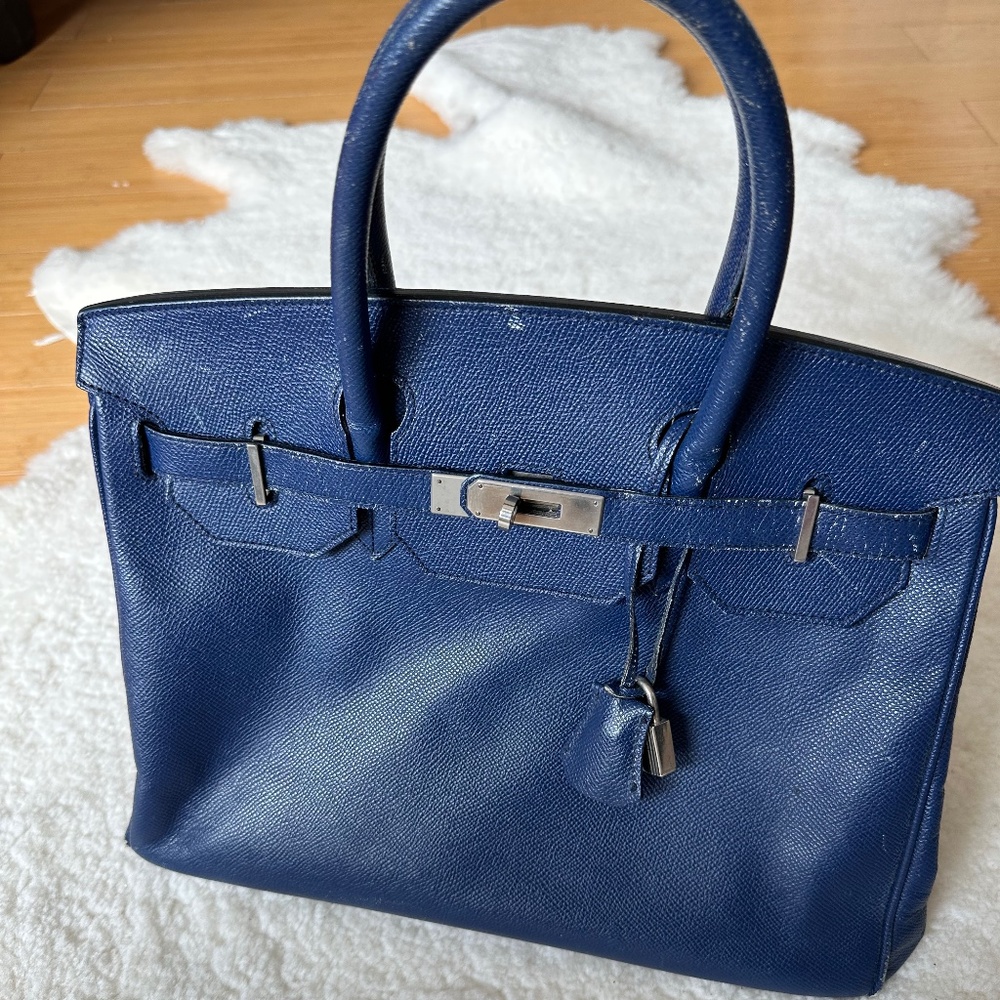 Blue “Birkin Style” Bag
